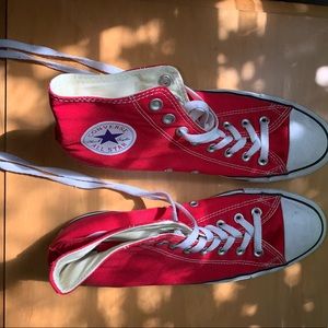 Red High Top Converse